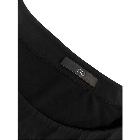 nu long sleeve black tunic with fringed bottom - M - Picture 2 of 7